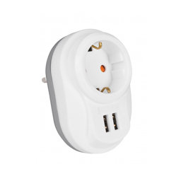 Nilson Akım Korumalı Beyaz Fiş Priz 2 x Usb Hızlı Şarj 5V/2,4 A 40130196 için detaylı bilgi göster Nilson Akım Korumalı Beyaz Fiş Priz 2 x Usb Hızlı Şarj 5V/2,4 A 40130196 resmi