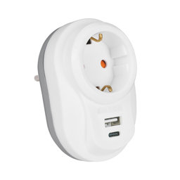 Nilson Akım Korumalı Beyaz Fiş Priz Type-C + Usb 5C/2,4A 40130107 için detaylı bilgi göster Nilson Akım Korumalı Beyaz Fiş Priz Type-C + Usb 5C/2,4A 40130107 resmi