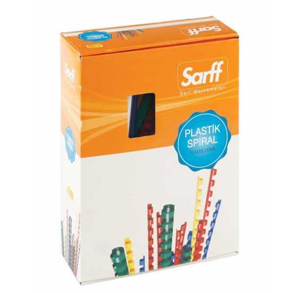 Sarff Plastik Spiral 10 mm 100'lü Paket - Beyaz