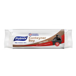 Polmix P552 Çöp Torbası Endüstriyel Konteyner Boy 120 x 150 cm 10 Adet - Siyah için detaylı bilgi göster Polmix P552 Çöp Torbası Endüstriyel Konteyner Boy 120 x 150 cm 10 Adet - Siyah resmi