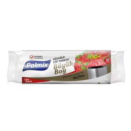 Polmix P143 Çöp Torbası Büzgülü Büyük Boy Çilek Kokulu 65 x 70 cm 10 Adet - Kırmızı için detaylı bilgi göster Polmix P143 Çöp Torbası Büzgülü Büyük Boy Çilek Kokulu 65 x 70 cm 10 Adet - Kırmızı resmi