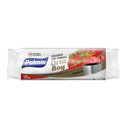 Polmix P140 Çöp Torbası Büzgülü Orta Boy Çilek Kokulu 55 x 60 cm 10 Adet - Kırmızı için detaylı bilgi göster Polmix P140 Çöp Torbası Büzgülü Orta Boy Çilek Kokulu 55 x 60 cm 10 Adet - Kırmızı resmi