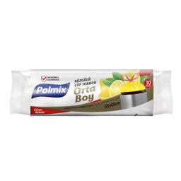 Polmix P139 Çöp Torbası Büzgülü Orta Boy Limon Kokulu 55 x 60 cm 10 Adet - Sarı için detaylı bilgi göster Polmix P139 Çöp Torbası Büzgülü Orta Boy Limon Kokulu 55 x 60 cm 10 Adet - Sarı resmi