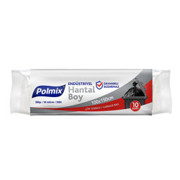 Polmix P407 Çöp Torbası Endüstriyel Hantal Boy 100 x 150 cm 10 Adet - Siyah için detaylı bilgi göster Polmix P407 Çöp Torbası Endüstriyel Hantal Boy 100 x 150 cm 10 Adet - Siyah resmi