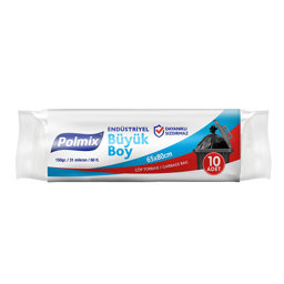 Polmix P402 Çöp Torbası Endüstriyel Büyük Boy 65 x 80 cm 10 Adet - Siyah için detaylı bilgi göster Polmix P402 Çöp Torbası Endüstriyel Büyük Boy 65 x 80 cm 10 Adet - Siyah resmi