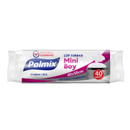 Polmix P101 Çöp Torbası Mini Boy 40 x 50 cm 40 Adet - Şeffaf için detaylı bilgi göster Polmix P101 Çöp Torbası Mini Boy 40 x 50 cm 40 Adet - Şeffaf resmi