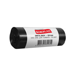 Koroplast Eko Endüstriyel Çöp Torbası Orta Boy 13 Mikron 55 x 60 cm 20 Adet Siyah  için detaylı bilgi göster Koroplast Eko Endüstriyel Çöp Torbası Orta Boy 13 Mikron 55 x 60 cm 20 Adet Siyah  resmi