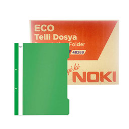 Noki Eco Telli Dosya 50'li Paket - Yeşil (16 Adet) resmi