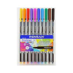 Pensan 6500 Fineliner Keçeli Kalem 0.4 mm 10 Renk için detaylı bilgi göster Pensan 6500 Fineliner Keçeli Kalem 0.4 mm 10 Renk resmi