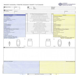 Dilman Kaza Tespit Tutanağı Otokopili