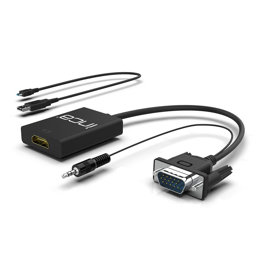 Inca IVTH-02 VGA To HDMI Çevirici + USB Güç Adaptörü + Ses Kablosu resmi