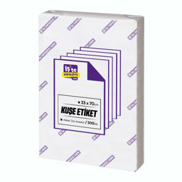 İşte Kırtasiye Kuşe Etiket Arkası Düz Adestor 33 x 70 cm 500 Adet için detaylı bilgi göster İşte Kırtasiye Kuşe Etiket Arkası Düz Adestor 33 x 70 cm 500 Adet resmi