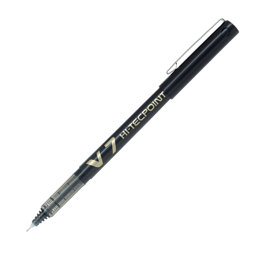 Pilot V7 Hi-Tecpoint İğne Uçlu Roller Kalem 0.7 mm - Siyah resmi