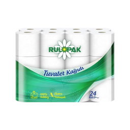 Rulopak Tuvalet Kağıdı Çift Katlı 300127 24 Adet için detaylı bilgi göster Rulopak Tuvalet Kağıdı Çift Katlı 300127 24 Adet resmi