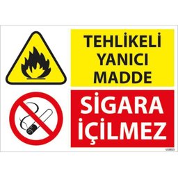 Tehlikeli Yanıcı Madde Uyarı Levhası U10015 Tehlikeli Yanıcı Madde Uyarı Levhası U10015