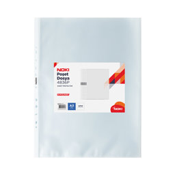 Noki 4836-P Delikli Şeffaf Poşet Dosya A3 Dikey 25'li Paket için detaylı bilgi göster Noki 4836-P Delikli Şeffaf Poşet Dosya A3 Dikey 25'li Paket resmi