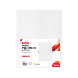 Noki 4830 XL Delikli Şeffaf Poşet Dosya A4 100'lü Paket için detaylı bilgi göster Noki 4830 XL Delikli Şeffaf Poşet Dosya A4 100'lü Paket resmi