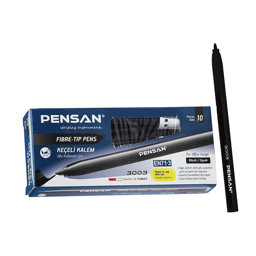 Pensan 3003 Ofis Tipi Keçeli Kalem 2.0 mm Siyah (10 Adet) için detaylı bilgi göster Pensan 3003 Ofis Tipi Keçeli Kalem 2.0 mm Siyah (10 Adet) resmi