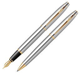 Scrikss 35 Dolma Kalem + Tükenmez Kalem Lüks Kutulu Gold Krom için detaylı bilgi göster Scrikss 35 Dolma Kalem + Tükenmez Kalem Lüks Kutulu Gold Krom resmi