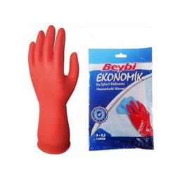 Beybi Ekonomik Ev İşleri ve Bulaşık Eldiveni Large 9-9,5 Large Kırmızı için detaylı bilgi göster Beybi Ekonomik Ev İşleri ve Bulaşık Eldiveni Large 9-9,5 Large Kırmızı resmi
