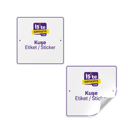 Kuşe Sticker Etiket resmi