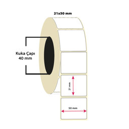 Taroks Termal Rulo Etiket 21 x 50 mm 1000 Adet için detaylı bilgi göster Taroks Termal Rulo Etiket 21 x 50 mm 1000 Adet resmi