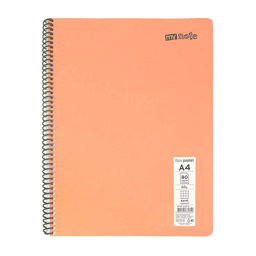 Mynote Flex Pastel Defter PP Kapak Spiralli Çizgili A4 80 Yaprak Mynote Flex Pastel Defter PP Kapak Spiralli Çizgili A4 80 Yaprak