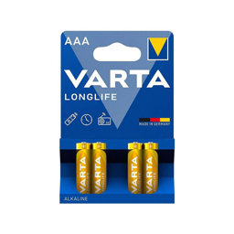 Varta Longlife Alkaline AAA İnce Kalem Pil 1.5 V 4 Adet için detaylı bilgi göster Varta Longlife Alkaline AAA İnce Kalem Pil 1.5 V 4 Adet resmi