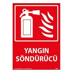 Yangın Söndürücü Uyarı Levhası 25X35 3mm U06004 Yangın Söndürücü Uyarı Levhası 25X35 3mm U06004