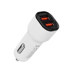 S-link SL-EC30T Type-C Kablolu 3.4A 2 USB Araç Şarj Cihazı - Beyaz için detaylı bilgi göster S-link SL-EC30T Type-C Kablolu 3.4A 2 USB Araç Şarj Cihazı - Beyaz resmi