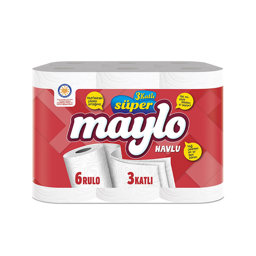 Maylo Kağıt Havlu 3 Katlı 6'lı Paket için detaylı bilgi göster Maylo Kağıt Havlu 3 Katlı 6'lı Paket resmi