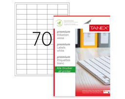 Tanex TW-2270 Lazer Etiket 40 x 20 mm Tanex TW-2270 Lazer Etiket 40 x 20 mm