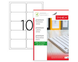 Tanex TW-2010 Lazer Etiket 99,06 x 57 mm Tanex TW-2010 Lazer Etiket 99,06 x 57 mm
