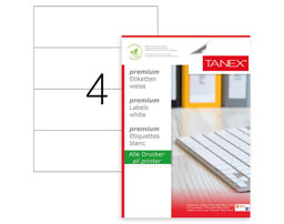 Tanex TW-2404 Lazer Etiket 210 x 74,25 mm Tanex TW-2404 Lazer Etiket 210 x 74,25 mm