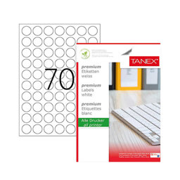 Tanex TW-2125 Lazer Etiket 25 mm Tanex TW-2125 Lazer Etiket 25 mm