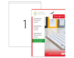 Tanex TW-2294 Lazer Etiket 210 x 294,86 mm Tanex TW-2294 Lazer Etiket 210 x 294,86 mm