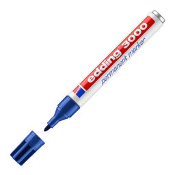 Edding 3000 Permanent Marker Kalem Yuvarlak Uç 1.5 - 3 mm - Mavi Edding 3000 Permanent Marker Kalem Yuvarlak Uç 1.5 - 3 mm - Mavi