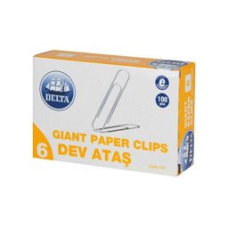 Delta Ataş 181 60 mm No:6 100 Adet - Metalik Gri Delta Ataş 181 60 mm No:6 100 Adet - Metalik Gri