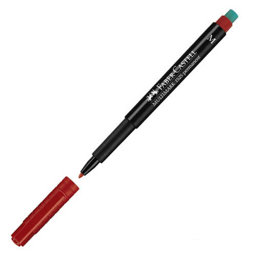 Faber Castell 1525 M Permanent Asetat Kalemi 1.0 mm - Kırmızı Faber Castell 1525 M Permanent Asetat Kalemi 1.0 mm - Kırmızı