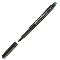 Faber Castell 1525 M Permanent Asetat Kalemi 1.0 mm - Siyah Faber Castell 1525 M Permanent Asetat Kalemi 1.0 mm - Siyah