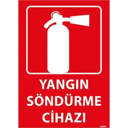 Yangın Söndürme Cihazı Uyarı Levhası U06016 Yangın Söndürme Cihazı Uyarı Levhası U06016