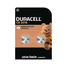 Duracell 2016 Lityum Düğme Pil 3 Volt 2'li Paket için detaylı bilgi göster Duracell 2016 Lityum Düğme Pil 3 Volt 2'li Paket resmi