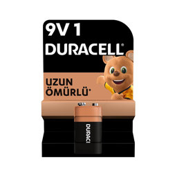 Duracell Alkalin 9V Pil Tekli Paket için detaylı bilgi göster Duracell Alkalin 9V Pil Tekli Paket resmi