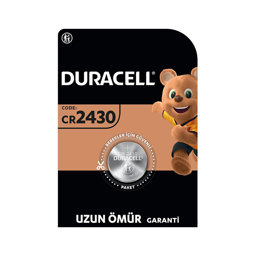 Duracell 2430 Lityum Düğme Pil 3 Volt Tekli Paket için detaylı bilgi göster Duracell 2430 Lityum Düğme Pil 3 Volt Tekli Paket resmi