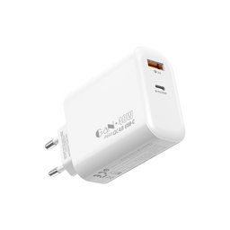 S-link SL-EC68 45W GAN PD 30W / QC 18W Type Type USB-C + USB A Hızlı Beyaz Ev Notebook Şarj Adaptörü için detaylı bilgi göster S-link SL-EC68 45W GAN PD 30W / QC 18W Type Type USB-C + USB A Hızlı Beyaz Ev Notebook Şarj Adaptörü resmi