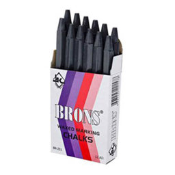 Brons BR-251 Marka Tebeşiri 12′li Paket - Siyah Brons BR-251 Marka Tebeşiri 12′li Paket - Siyah