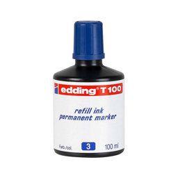 Edding E-T100 Permanent Mürekkebi 100 ml - Mavi Edding E-T100 Permanent Mürekkebi 100 ml - Mavi