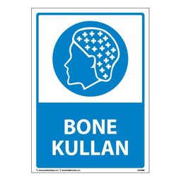 Bone Kullan Uyarı Levhası 25X35 3mm U03089 Bone Kullan Uyarı Levhası 25X35 3mm U03089