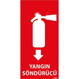Yangın Söndürücü Uyarı Levhası 15 x 30 Dik Fosforlu U06022 Yangın Söndürücü Uyarı Levhası 15 x 30 Dik Fosforlu U06022