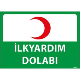 İlk Yardım Dolabı Uyarı Levhası U05019 İlk Yardım Dolabı Uyarı Levhası U05019